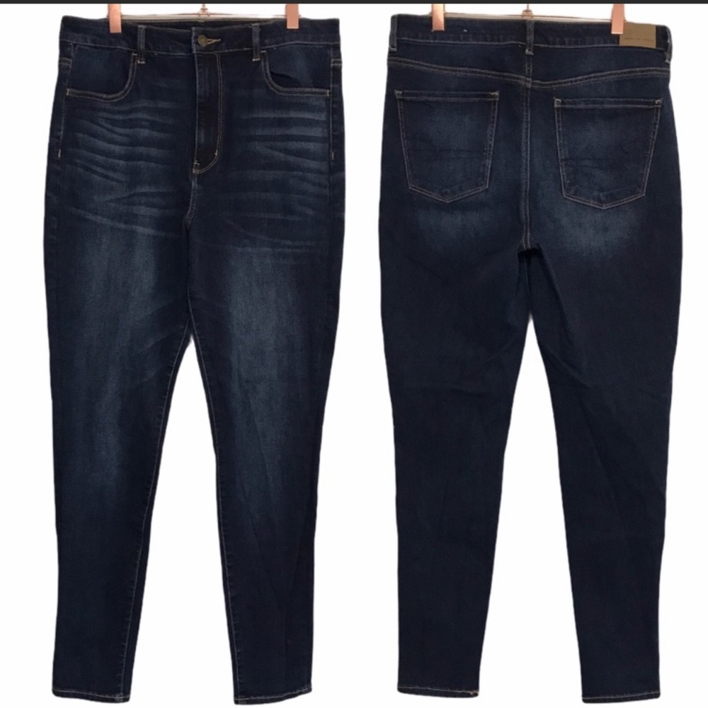 American Eagle Highest Rise Dark Wash Jeans 12